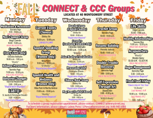 Fall community group calendar 