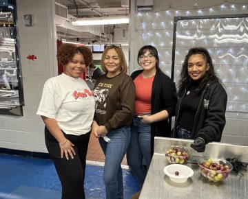 Jasmine Corchado and team members at the Older Adult Center.